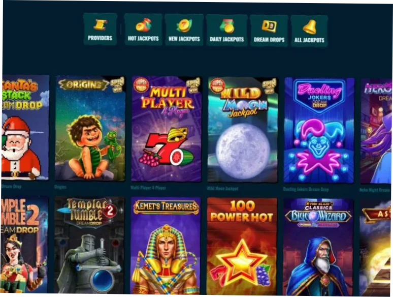 Juegos de jackpot en Spinanga