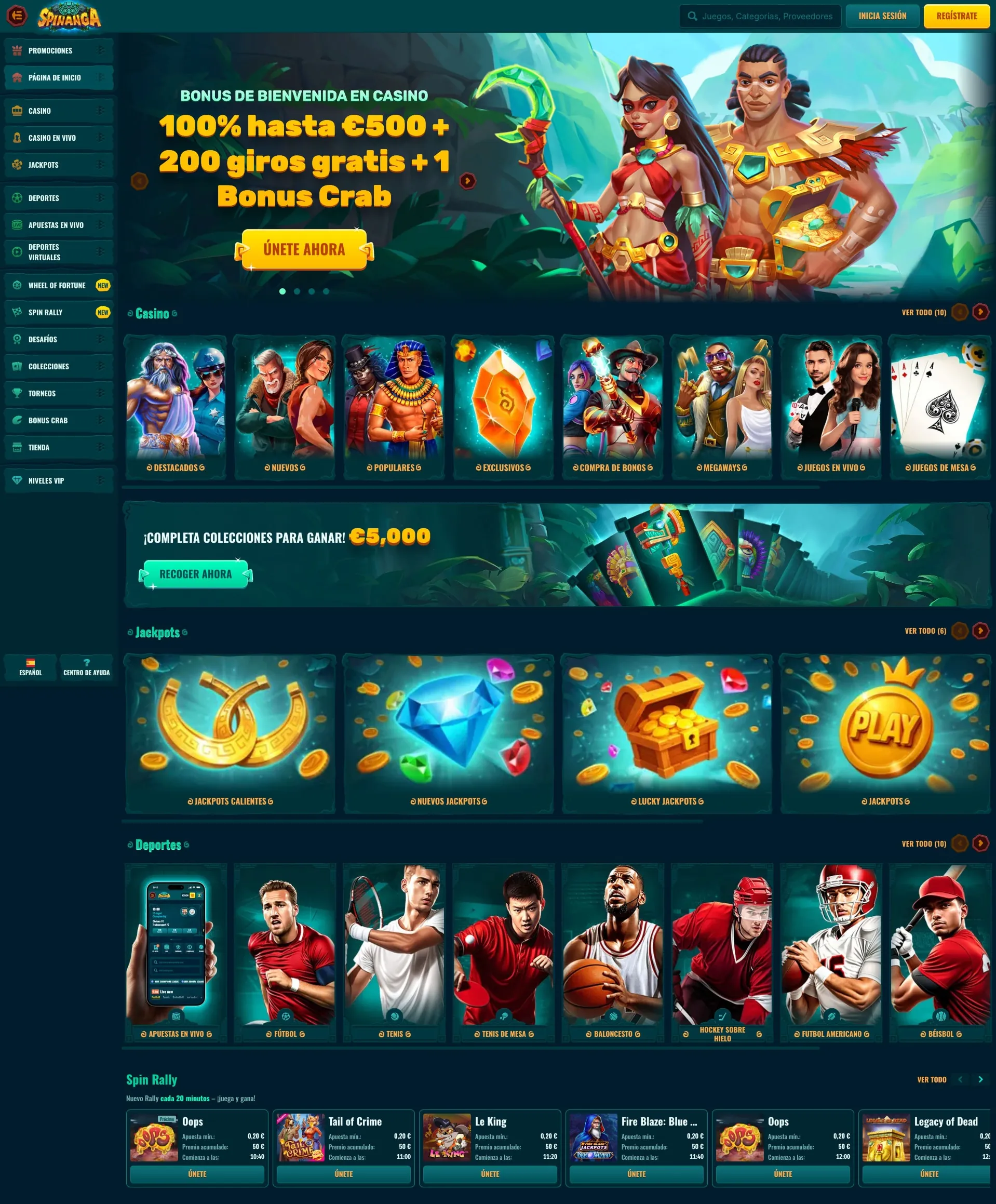Spinanga Casino España — Plataforma de juegos online